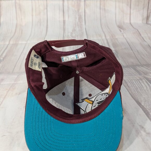 NHL Anaheim Mighty Ducks Ice Hockey Team Logo Snap-Back Baseball Cap Hat - Picture 8 of 8